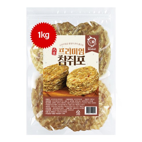 해야미 참쥐포 중, 1kg, 1개