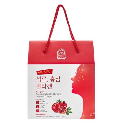 황풍정 레드 시크릿 석류 홍삼 콜라겐, 30개, 20g