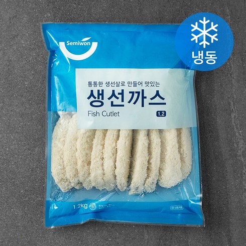 2023년 가성비 최고 생선까스8팩소스12팩 - 세미원 생선까스 (냉동), 1.2kg, 1개