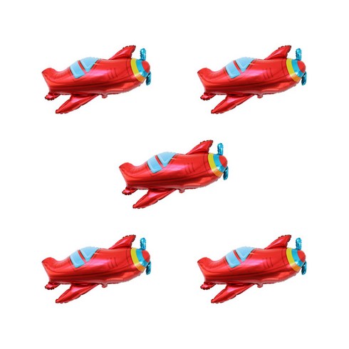 윰스 프로펠러 비행기 생일파티 풍선, 혼합색상, 5개