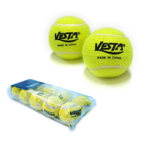 VESTA 테니스 연습용 공, 혼합색상, 10개