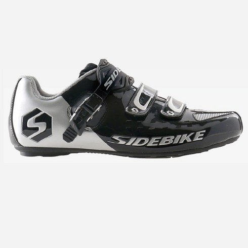 필모리스 SIDEBIKE 평페달용 자전거 슈즈 SD-012, 235, 블랙 실버