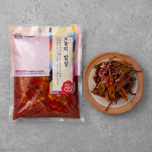 양념고추지 - 오늘의 밥상 양념고추무침, 1kg, 1팩