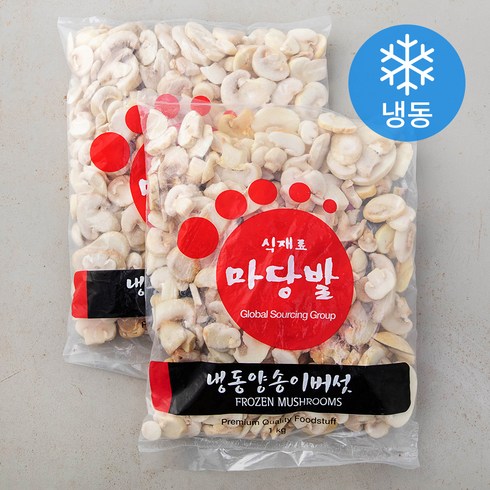 마당발 양송이버섯 (냉동), 1kg, 2개