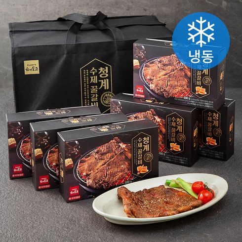 2024년 가성비 최고 갈비선물세트 - 하이포크 청계 수제 꿀갈비 선물세트 (냉동), 400g, 6개