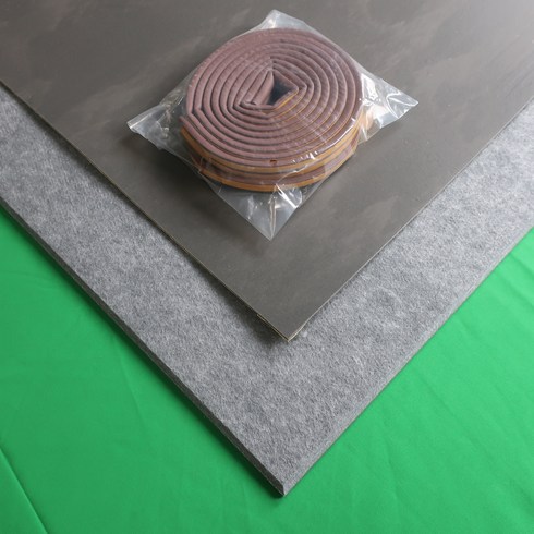 엔큐브 방음문 흡차음세트 흡차음보드 + 차음재 + 문틈지 세트, 그레이, 1세트