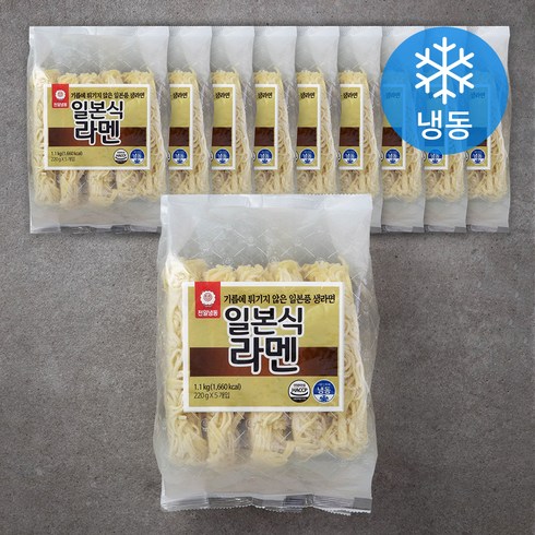 라멘면 - 천일냉동 일본식 라멘 (냉동), 1.1kg, 8개