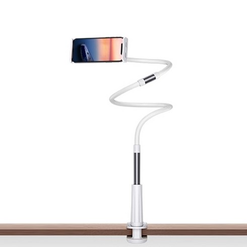2024년 가성비 최고 집게거치대2단 - 집게형 코브라 핸드폰 거치대 2단 116cm, 핑크, 1개
