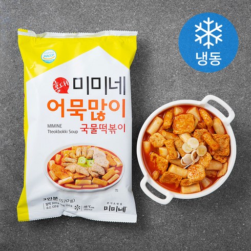 미미네 어묵많이 국물떡볶이 (냉동), 570g, 2봉