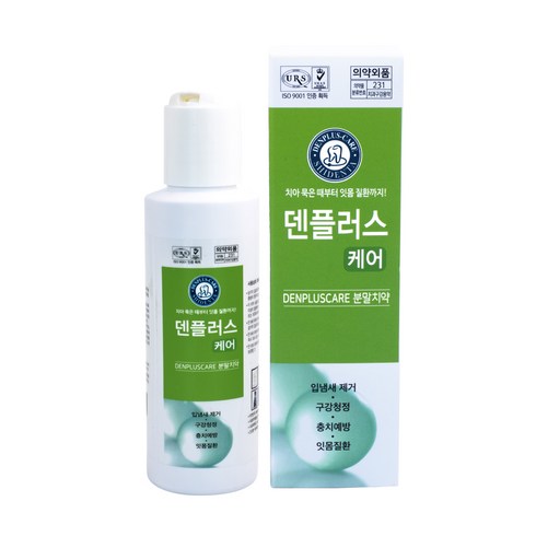 프리미엄 가루치약 4개휴대용가루치약스틱2개 - 덴플러스 케어 분말치약, 100g, 1개