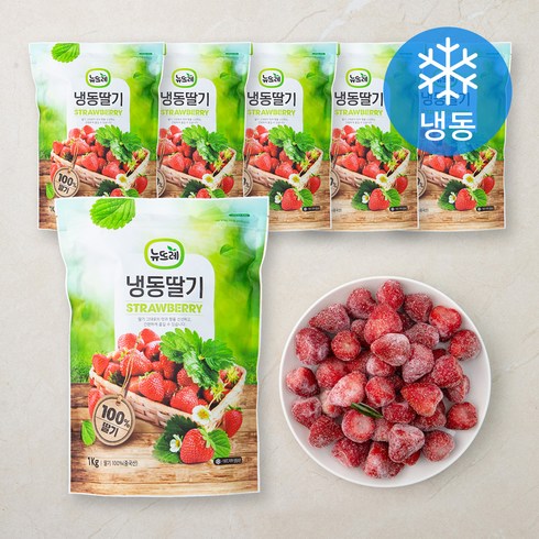 뉴뜨레 냉동딸기, 1kg, 6개
