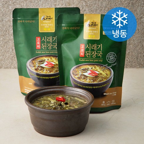 피아골미선씨 프리미엄 고로쇠 시래기된장국 (냉동), 600g, 2개