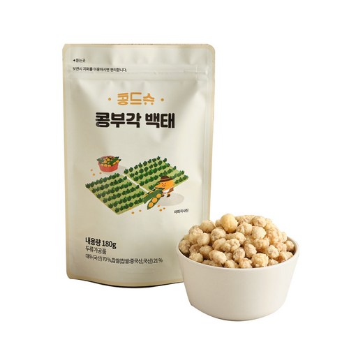 콩드슈 콩부각 백태, 180g, 1개