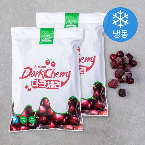 다크체리 - 베리필드 다크체리 (냉동), 1kg, 2개