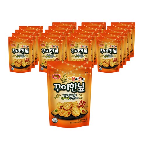 머거본 해물파전맛 꾸이한닢, 20G, 20PIECE