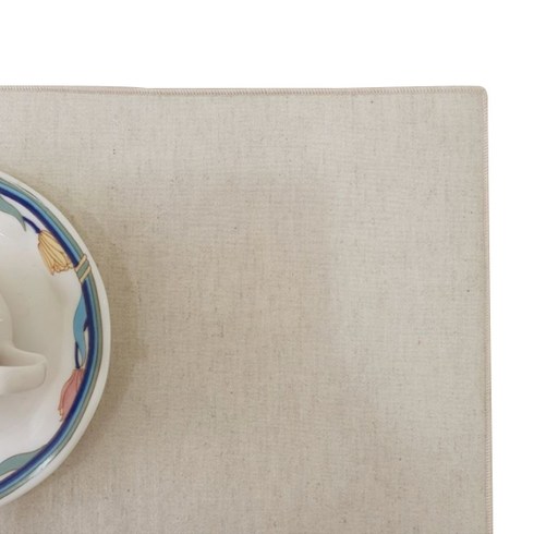 린넨 방수 테이블매트, 무지, 40 x 28cm