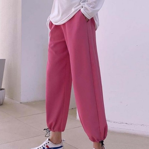 아옴 새틴루즈 임산부 트레이닝 바지