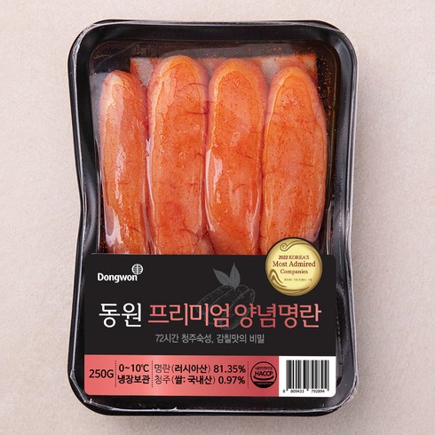 동원산업 프리미엄 양념 명란, 250g, 1팩