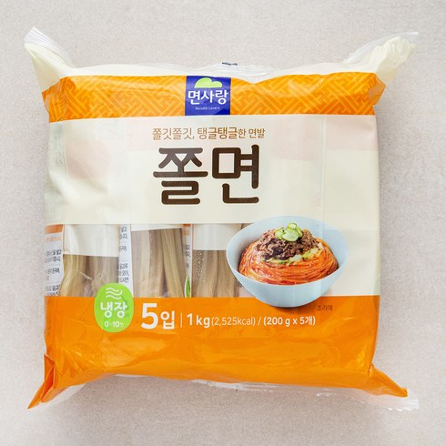 면사랑쫄면 - 면사랑 냉장 쫄면 5입, 1kg, 1개