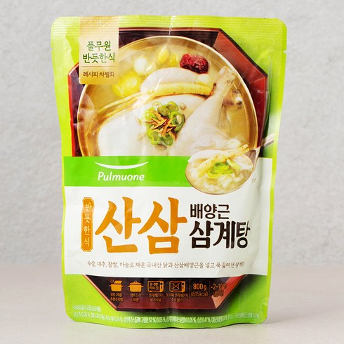 풀무원 반듯한식 산삼배양근 삼계탕, 1개, 800g