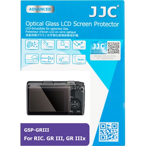 JJC 리코 GR3X / GR3 9H 카메라 강화유리 액정보호필름, GSP-GR3, 1세트