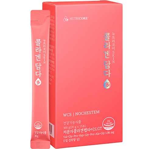 뉴트리코어 WCS NOCHESTEM 콜라겐담다 GT 15p, 300g, 1개