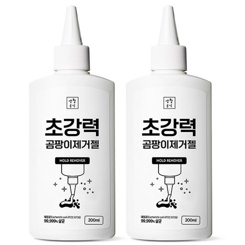 2023년 가성비 최고 쓱싹버블 줄눈세정제 - 생활공식 초강력 곰팡이 제거젤, 2개, 200ml