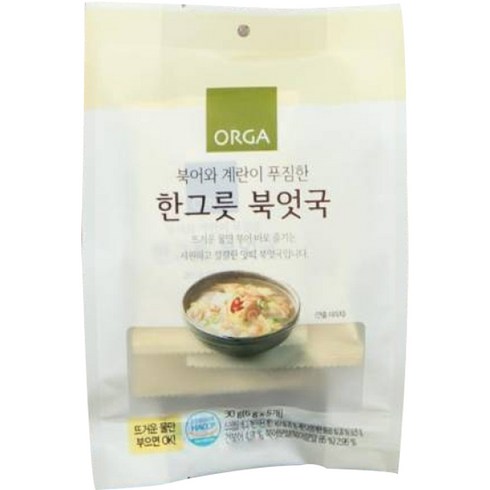 아기동결건조국 - ORGA 한 그릇 북엇국 5개입, 30g, 1개