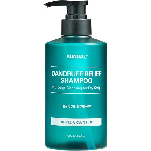 쿤달 프로 클린 비듬 샴푸 애플그린티, 1개, 500ml