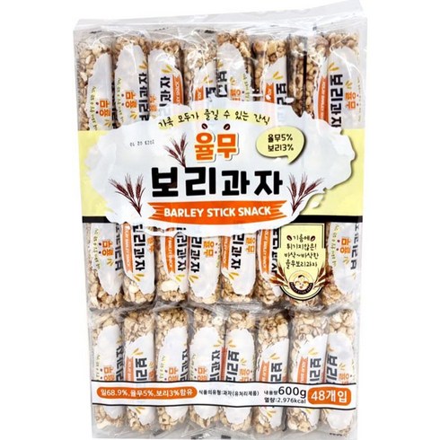 정직한농부 흑보리현미칩 25봉 - 율무로 만든 고소한 율무 보리과자 48p, 600g, 1개