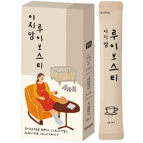 산모로티 - 이지맘 루이보스티, 12ml, 15개입, 1박스