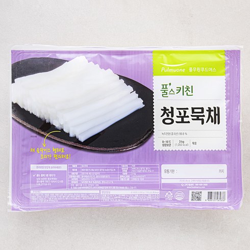 청포묵 - 풀스키친 청포묵채, 1팩, 3kg