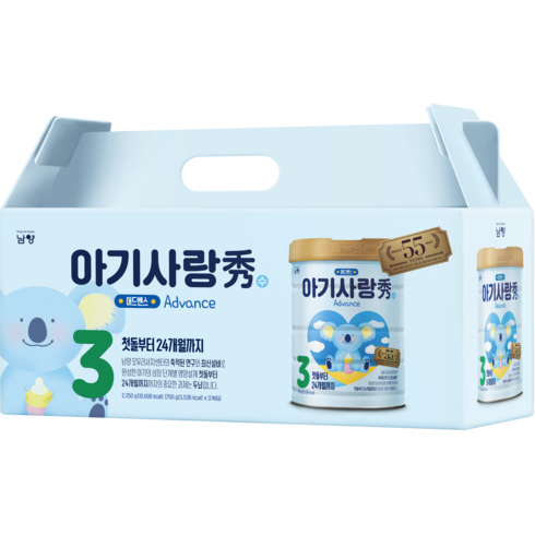 남양유업 아기사랑 수 어드밴스 분유 3단계, 750g, 3개