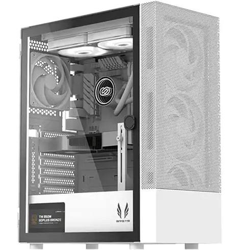 컴퓨터케이스x520a - 3RSYS S100 QUIET 케이스 미들타워 화이트, 1개