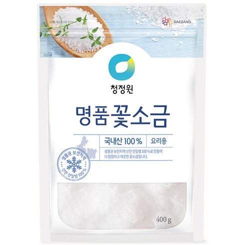 대상 청정원 명품 꽃소금, 1개, 400g