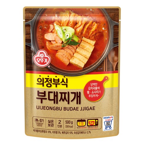 부대찌개 - 오뚜기 의정부식 부대찌개, 3개, 500g
