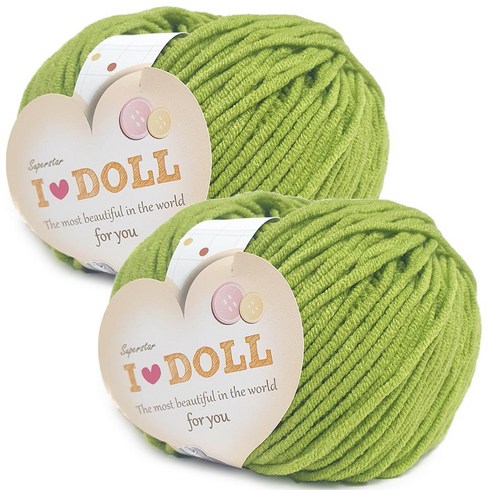 니뜨 아이돌 실 45g, 18 연두, 2개