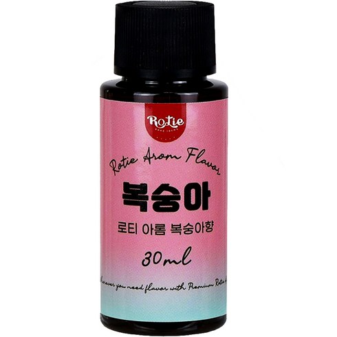 식품향료 - 로티 아롬 복숭아향 식품 향료 30ml, 30g, 1개