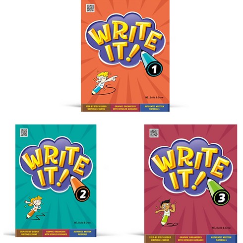 writeitbeginner - Write It! 1 + 2 + 3 세트 초등4학년 전 3권, 능률교육