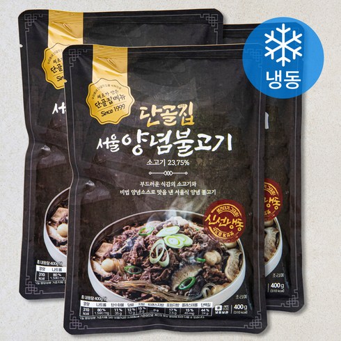 단골집 서울 양념불고기 (냉동), 400g, 3팩