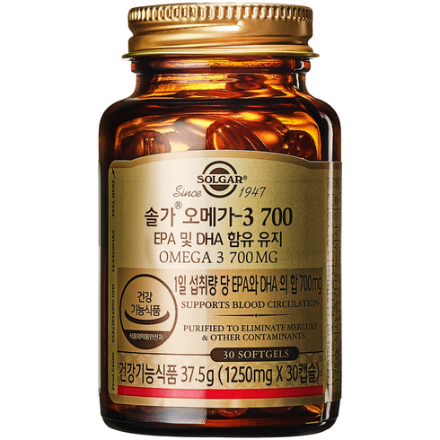 임산부오메가3 - 솔가 오메가3 700 30개입, 30정, 37.5g, 1개