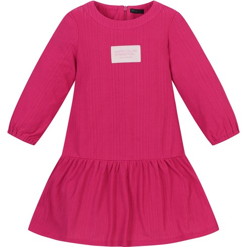 베네통키즈 여아용 플리츠 원피스 QAOPP1331