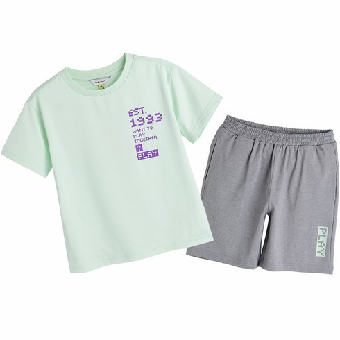 컬리수 아동용 플레이 상하 세트 C232STX52P