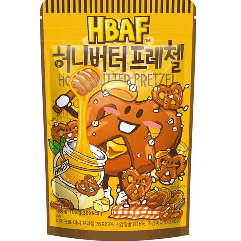 바프 허니버터 프레첼, 100g, 1개
