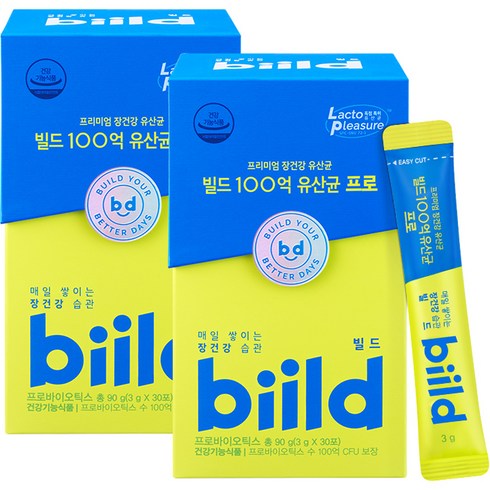 빌드 100억 유산균 프로 30p, 90g, 2개