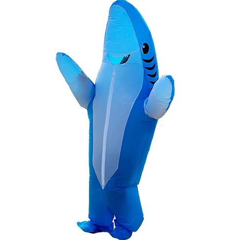 코스튬 에어슈트 풍선 옷 FREE SIZE, 상어