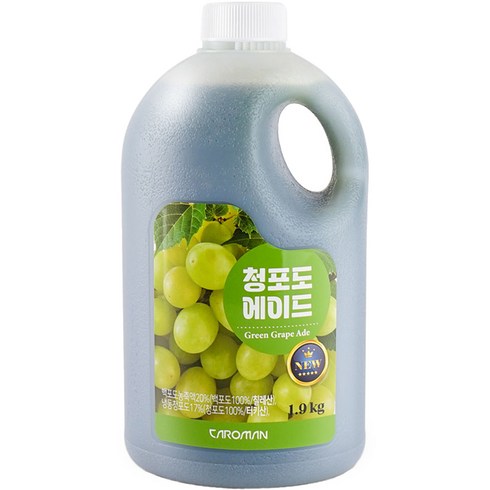 까로망 청포도 농축에이드 시럽, 1개, 1.9kg, 1개