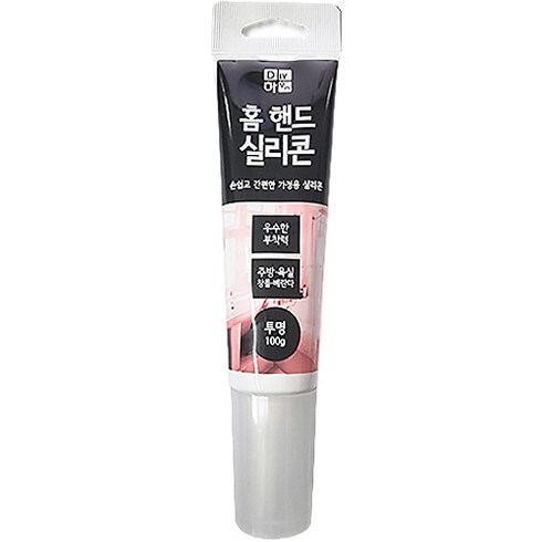 DIY하우스 홈 핸드 실리콘 투명 100g, 1개