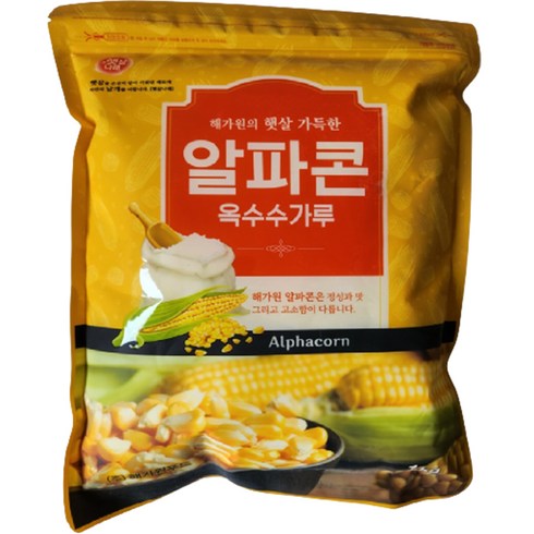 옥수수가루 파파콘 - 햇살나래 알파콘 옥수수가루, 1kg, 1개