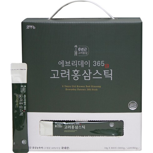 묘미담 - 묘미담 에브리데이 365 고려 홍삼 스틱 100p, 1kg, 1개